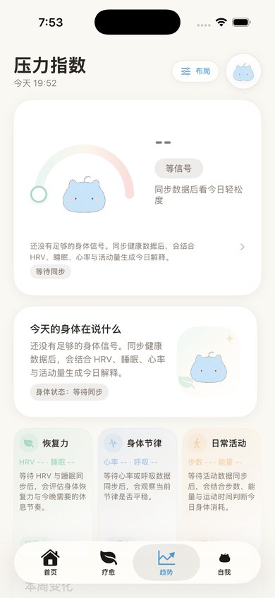 一根呆毛趋势页面截图